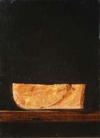 Anders Gudmundson, 264 gram sexårig Gouda, olja på pannå, 22x16 cm, 10 000 kr