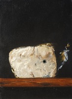 Anders Gudmundson, 300 grams Gorgonzola Dolce. olja på pannå, 16x22 cm, 10 000 kr
